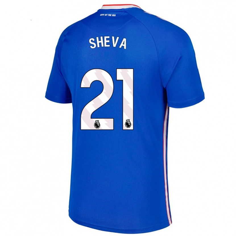 Danxenキッズマリッサ・シェワ#21ブルー ホワイトアウェイシャツ2025/26ジャージーユニフォーム