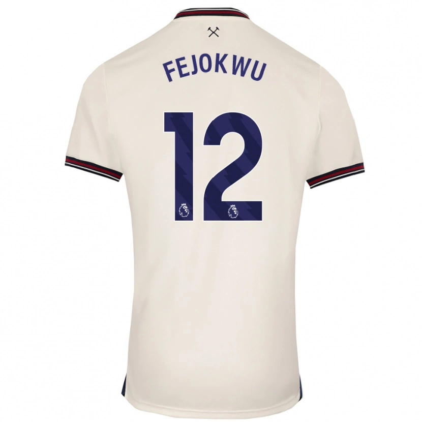 DanxenキッズEmmanuel Fejokwu#12オフホワイトアウェイシャツ2025/26ジャージーユニフォーム