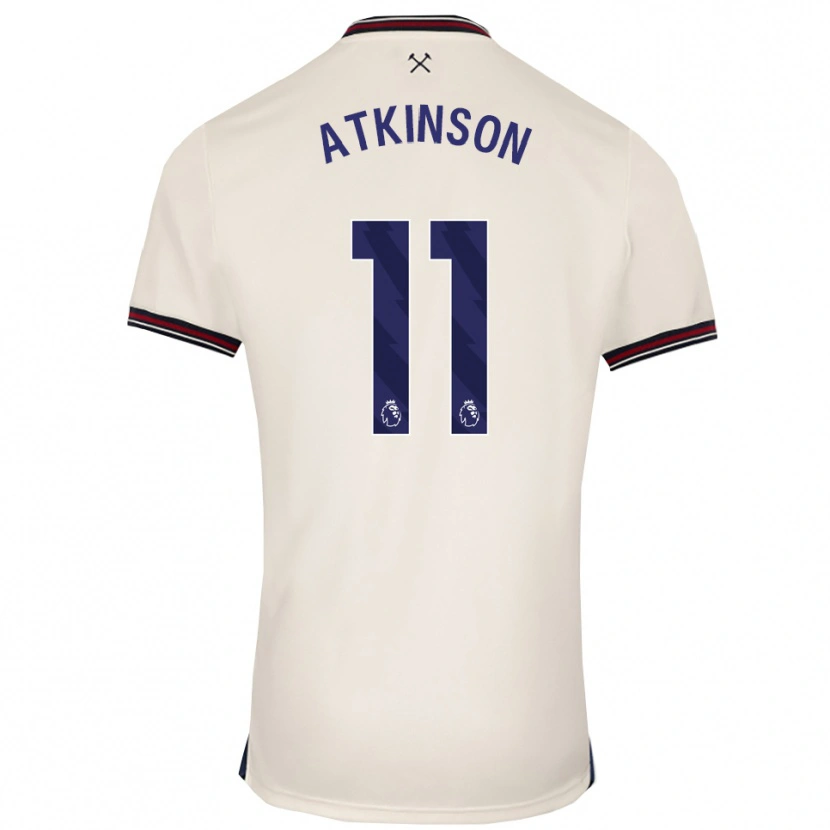 Danxenキッズイシビール・アトキンソン#11オフホワイトアウェイシャツ2025/26ジャージーユニフォーム