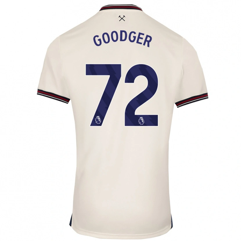 DanxenキッズTommy Goodger#72オフホワイトアウェイシャツ2025/26ジャージーユニフォーム