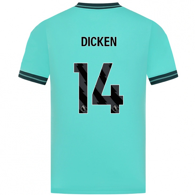 DanxenキッズAmy Dicken#14スカイブルー グリーンアウェイシャツ2025/26ジャージーユニフォーム