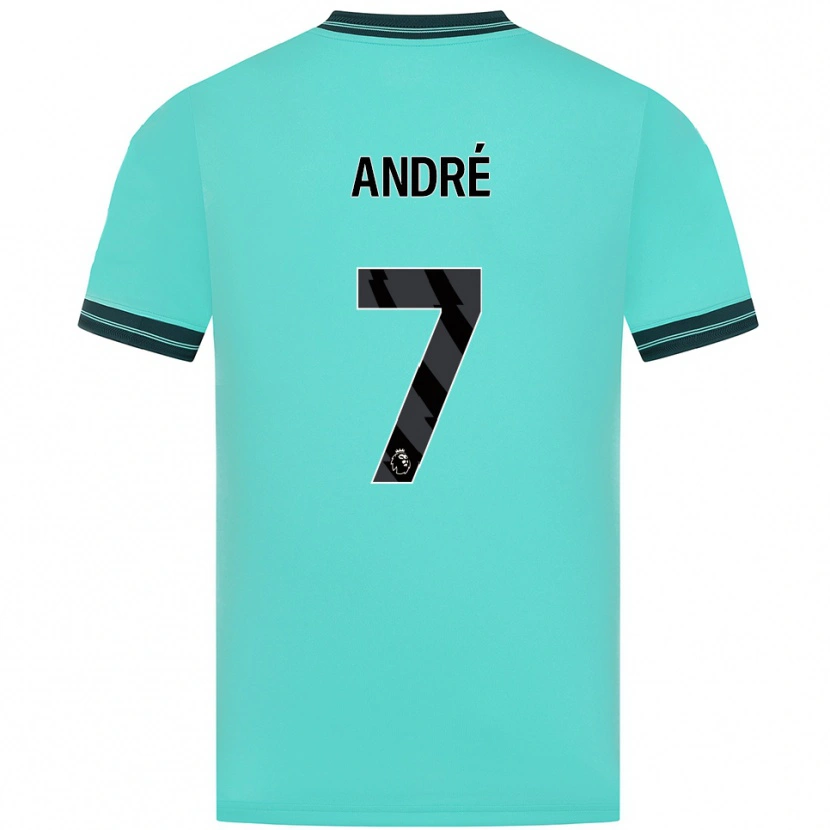 DanxenキッズAndré#7スカイブルー グリーンアウェイシャツ2025/26ジャージーユニフォーム