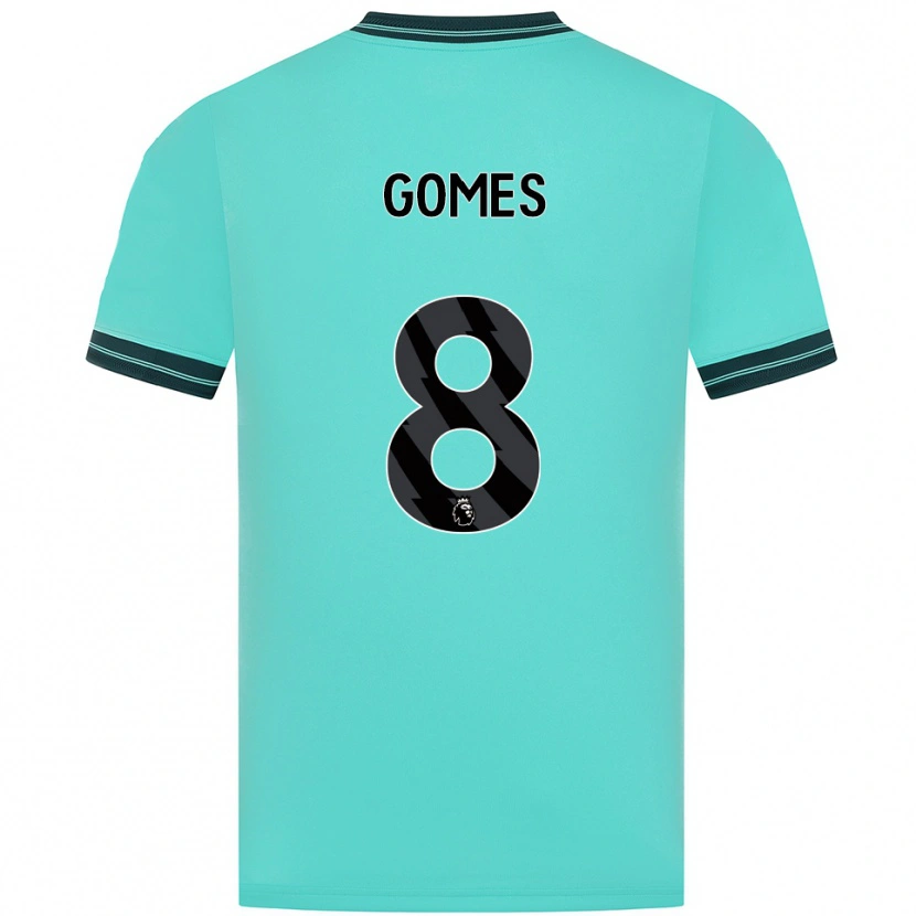 DanxenキッズJoão Gomes#8スカイブルー グリーンアウェイシャツ2025/26ジャージーユニフォーム