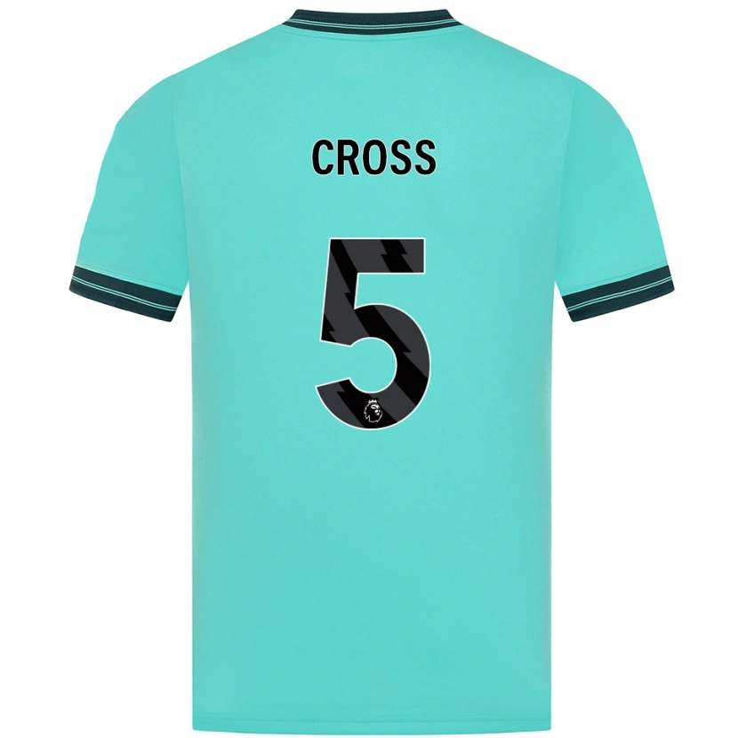 DanxenキッズEmma Cross#5スカイブルー グリーンアウェイシャツ2025/26ジャージーユニフォーム