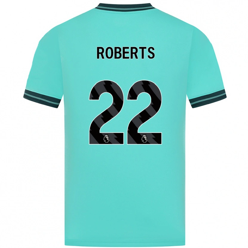 DanxenキッズBeth Roberts#22スカイブルー グリーンアウェイシャツ2025/26ジャージーユニフォーム