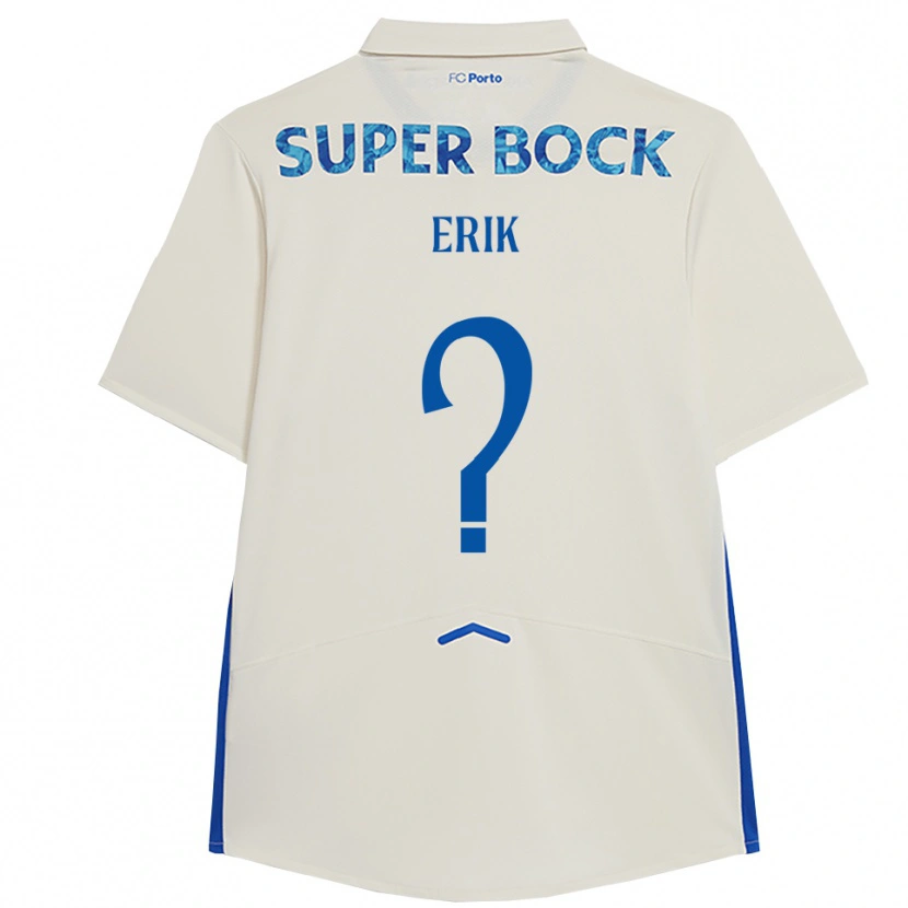 DanxenキッズErik#0ホワイト ブルーサードユニフォームシャツ2025/26ジャージーユニフォーム