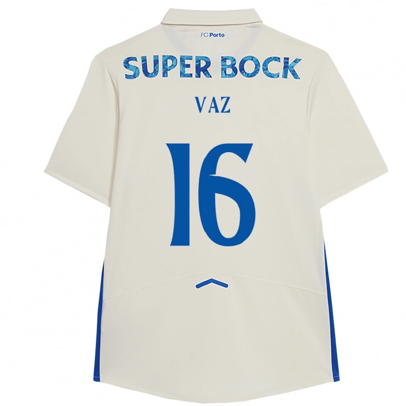 DanxenキッズMatilde Vaz#16ホワイト ブルーサードユニフォームシャツ2025/26ジャージーユニフォーム