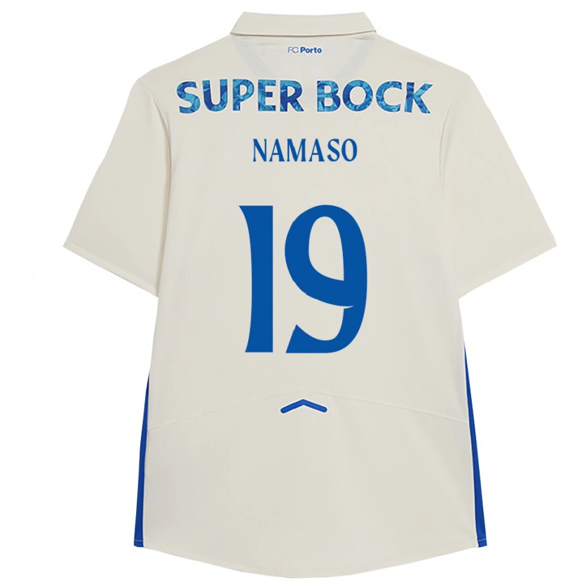 Danxenキッズダニー・ローダー#19ホワイト ブルーサードユニフォームシャツ2025/26ジャージーユニフォーム