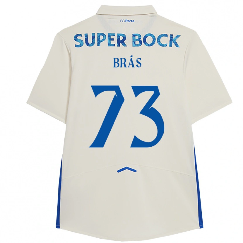 Danxenキッズガブリエル・コスタ・ブラス#73ホワイト ブルーサードユニフォームシャツ2025/26ジャージーユニフォーム