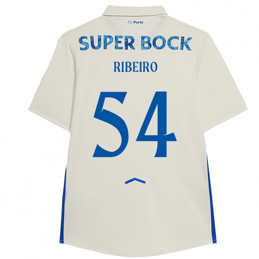 Danxenキッズアントニオ・リベイロ#54ホワイト ブルーサードユニフォームシャツ2025/26ジャージーユニフォーム