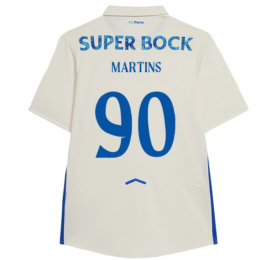 Danxenキッズギル・マーティンズ#90ホワイト ブルーサードユニフォームシャツ2025/26ジャージーユニフォーム