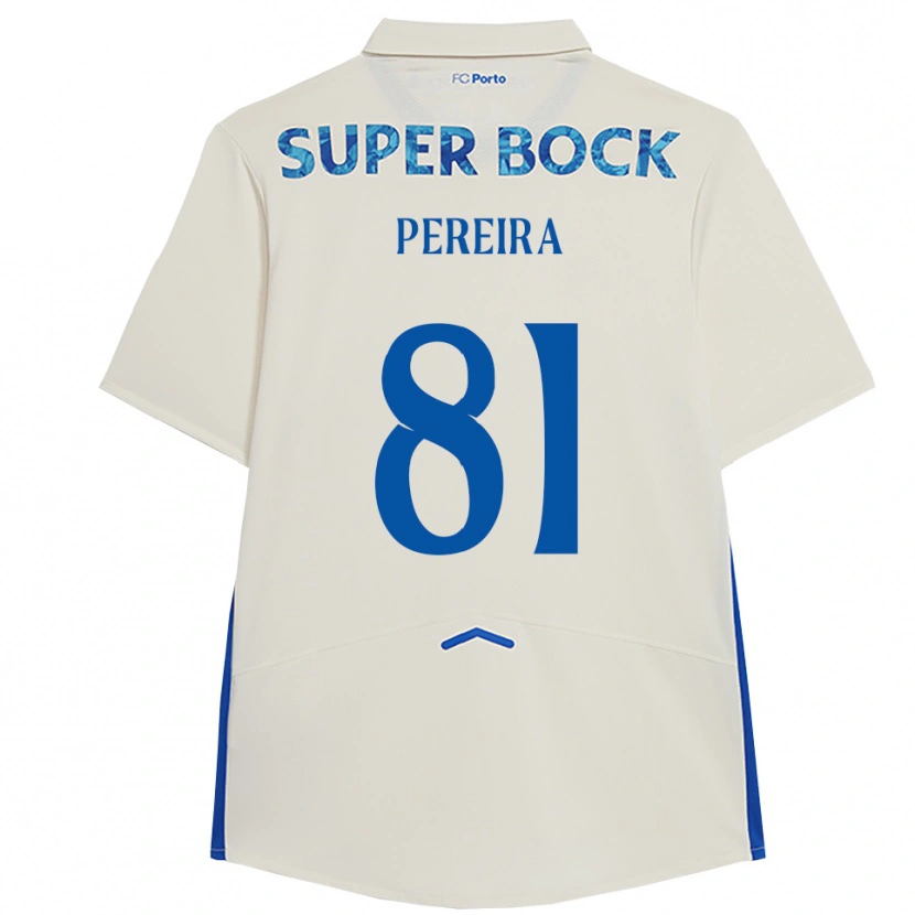 DanxenキッズMartim Pereira#81ホワイト ブルーサードユニフォームシャツ2025/26ジャージーユニフォーム