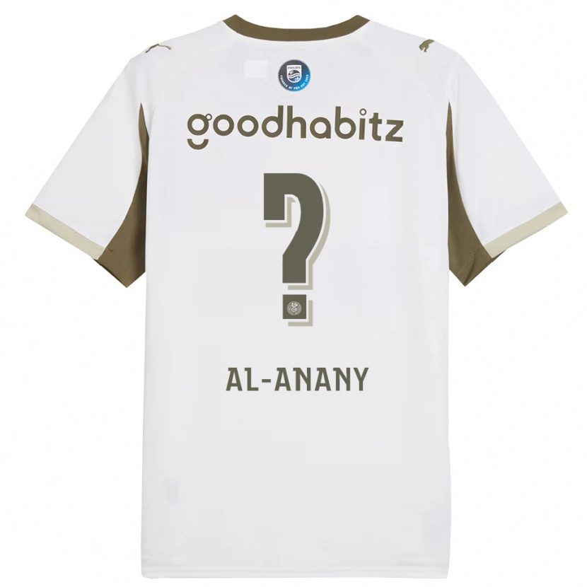 DanxenキッズYousif Al-Anany#0ホワイト グレーサードユニフォームシャツ2025/26ジャージーユニフォーム