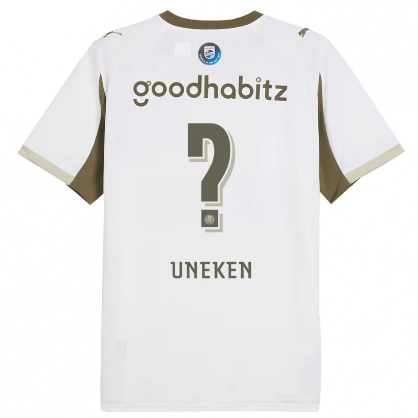 Danxenキッズイェスパー・ウネケン#0ホワイト グレーサードユニフォームシャツ2025/26ジャージーユニフォーム