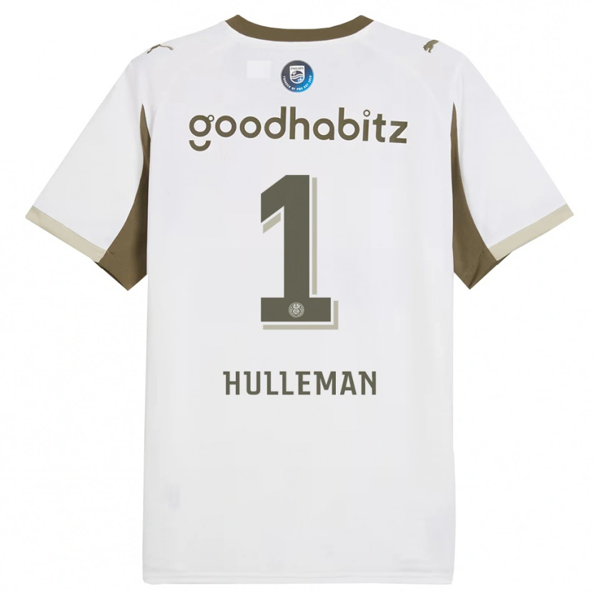 DanxenキッズDaan Hulleman#1ホワイト グレーサードユニフォームシャツ2025/26ジャージーユニフォーム