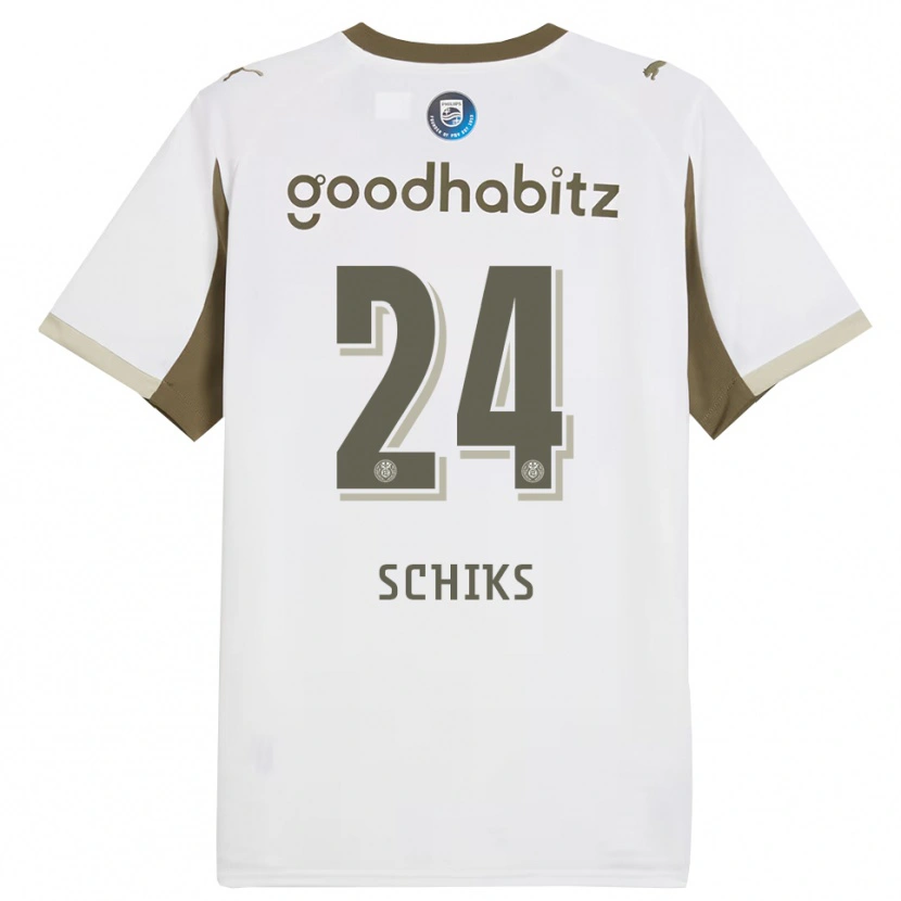 Danxenキッズニーク・シクス#24ホワイト グレーサードユニフォームシャツ2025/26ジャージーユニフォーム