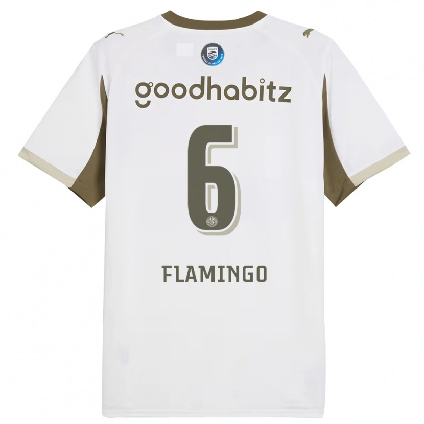 Danxenキッズライアン・フラミンゴ#6ホワイト グレーサードユニフォームシャツ2025/26ジャージーユニフォーム