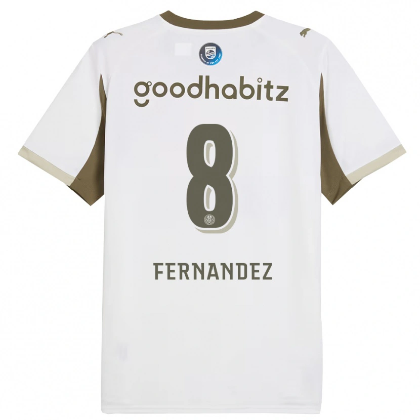 Danxenキッズノア・フェルナンデス#8ホワイト グレーサードユニフォームシャツ2025/26ジャージーユニフォーム