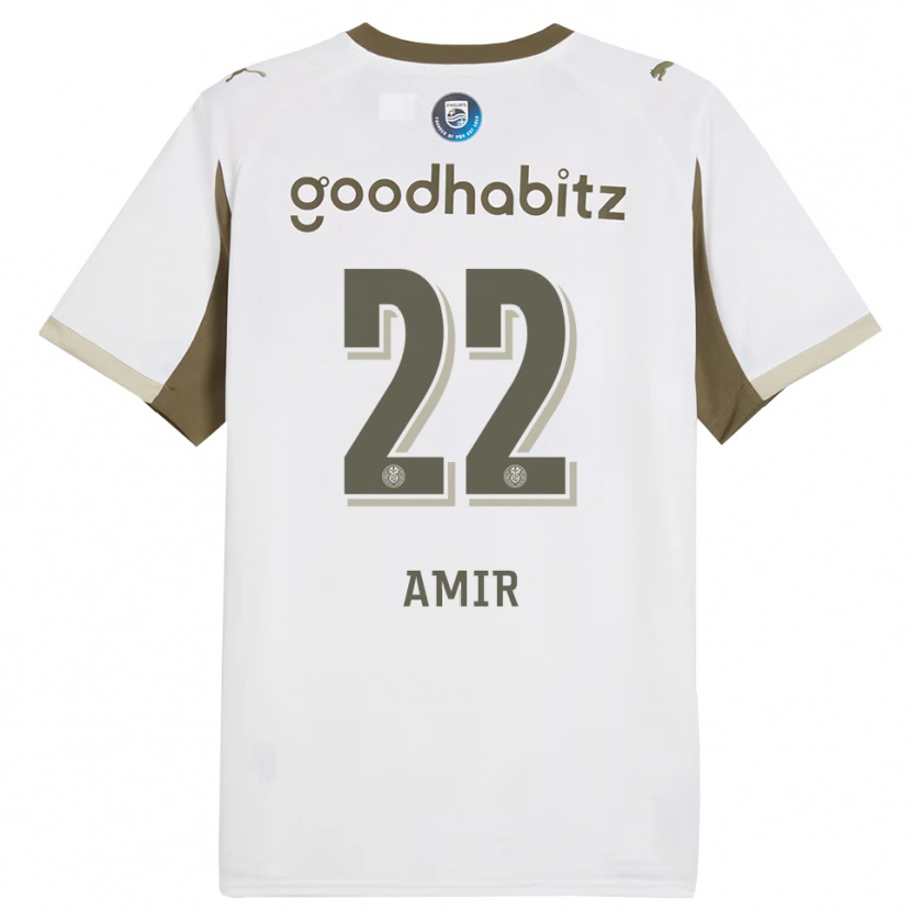 DanxenキッズAmir Al-Anany#22ホワイト グレーサードユニフォームシャツ2025/26ジャージーユニフォーム