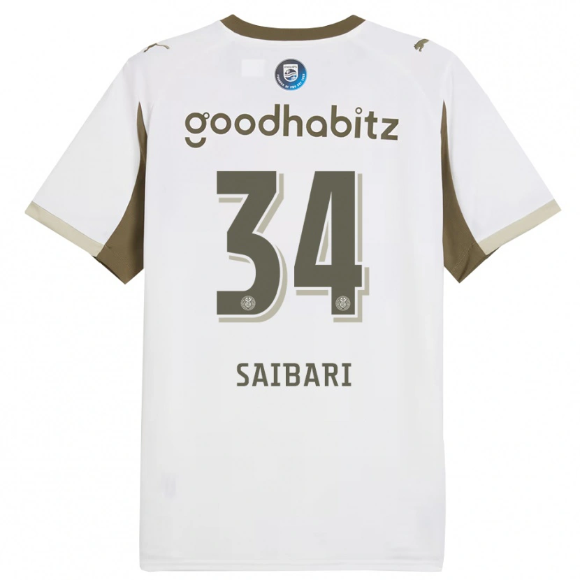 Danxenキッズイスマエル・サイバリ#34ホワイト グレーサードユニフォームシャツ2025/26ジャージーユニフォーム