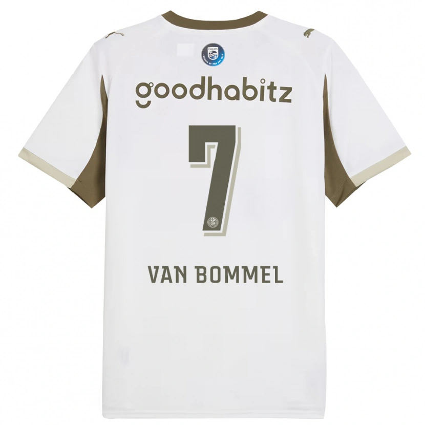 Danxenキッズルベン・ファン・ボメル#7ホワイト グレーサードユニフォームシャツ2025/26ジャージーユニフォーム