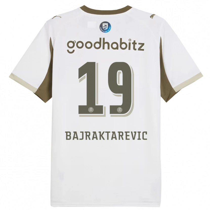 Danxenキッズエスミル・バイラクタレヴィチ#19ホワイト グレーサードユニフォームシャツ2025/26ジャージーユニフォーム