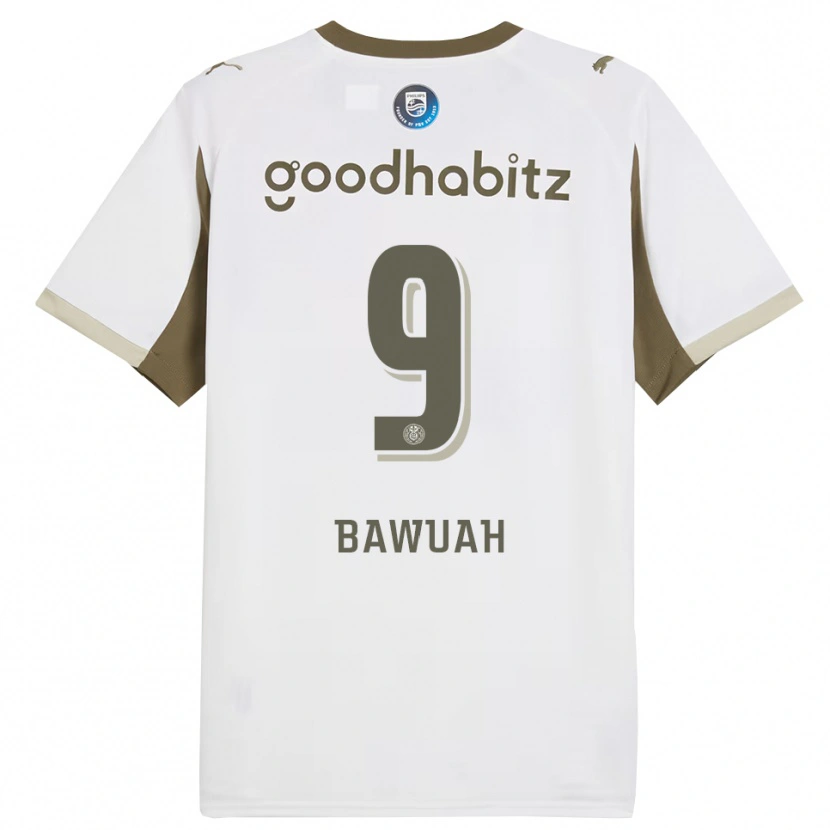 Danxenキッズヨルディ・バウアー#9ホワイト グレーサードユニフォームシャツ2025/26ジャージーユニフォーム