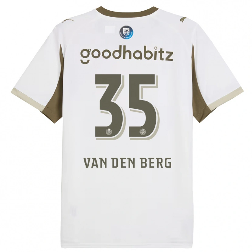 Danxenキッズジョエル・バン・デン・バーグ#35ホワイト グレーサードユニフォームシャツ2025/26ジャージーユニフォーム