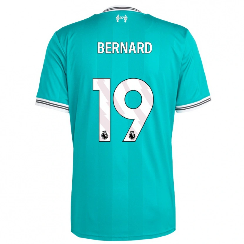 DanxenキッズDj Bernard#19グリーン ホワイトサードユニフォームシャツ2025/26ジャージーユニフォーム