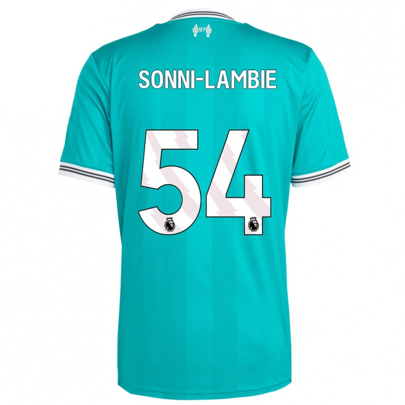 DanxenキッズJoshua Sonni-Lambie#54グリーン ホワイトサードユニフォームシャツ2025/26ジャージーユニフォーム