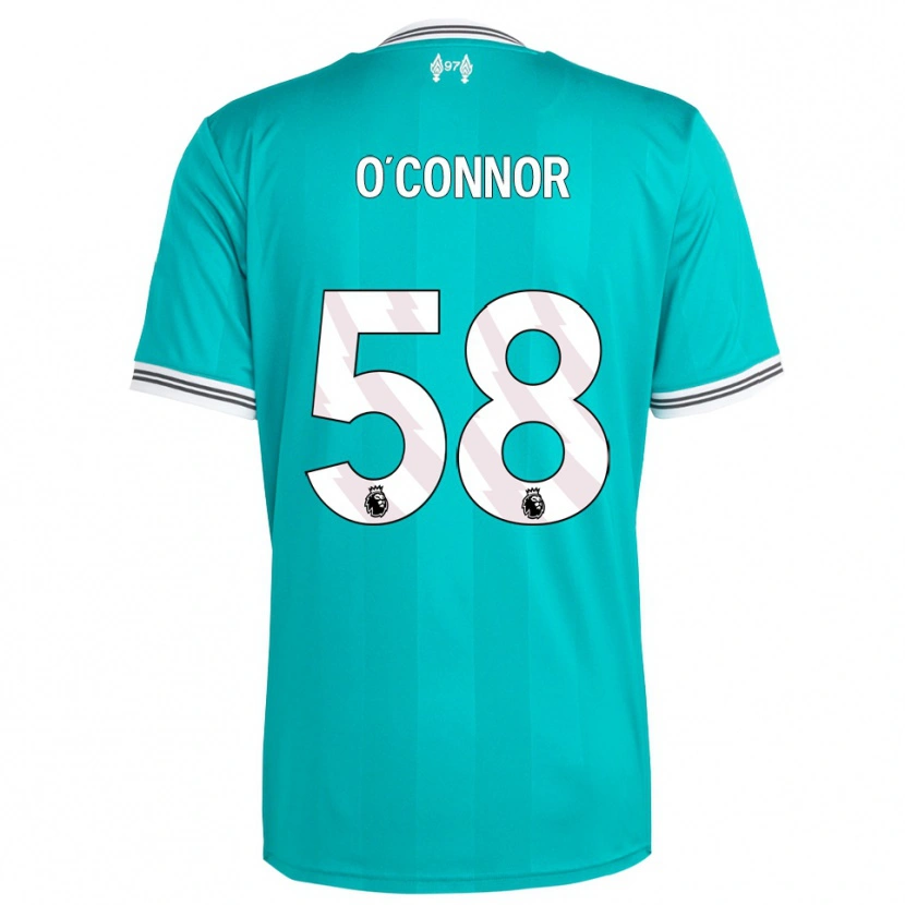 DanxenキッズOliver O'connor#58グリーン ホワイトサードユニフォームシャツ2025/26ジャージーユニフォーム
