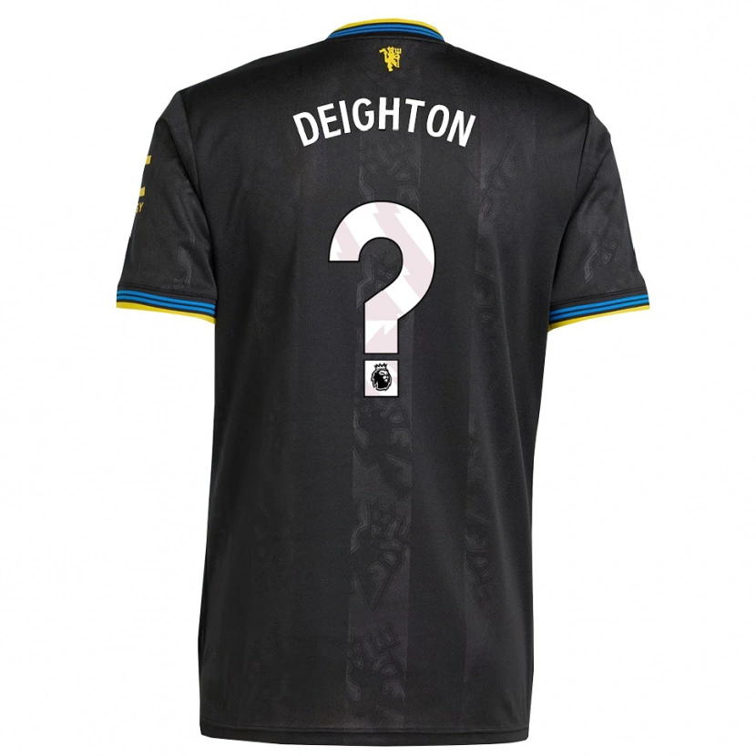 DanxenキッズJoe Deighton#0ブラック イエロー ブルーサードユニフォームシャツ2025/26ジャージーユニフォーム