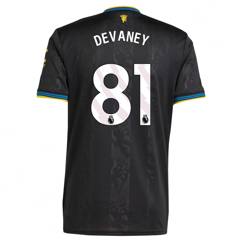Danxenキッズジェイコブ・デバニー#81ブラック イエロー ブルーサードユニフォームシャツ2025/26ジャージーユニフォーム