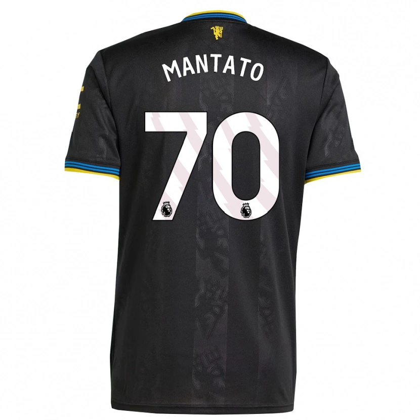 DanxenキッズBendito Mantato#70ブラック イエロー ブルーサードユニフォームシャツ2025/26ジャージーユニフォーム