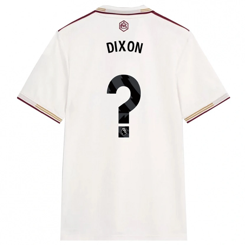 DanxenキッズDanny Dixon#0オフホワイト バーガンディサードユニフォームシャツ2025/26ジャージーユニフォーム