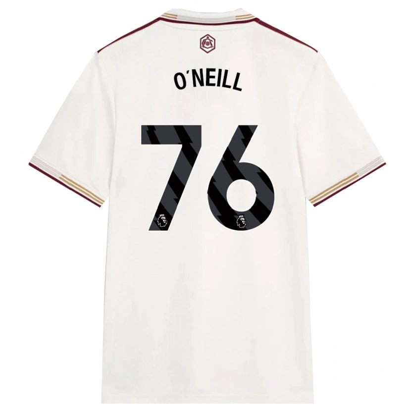 DanxenキッズCeadach O’neill#76オフホワイト バーガンディサードユニフォームシャツ2025/26ジャージーユニフォーム