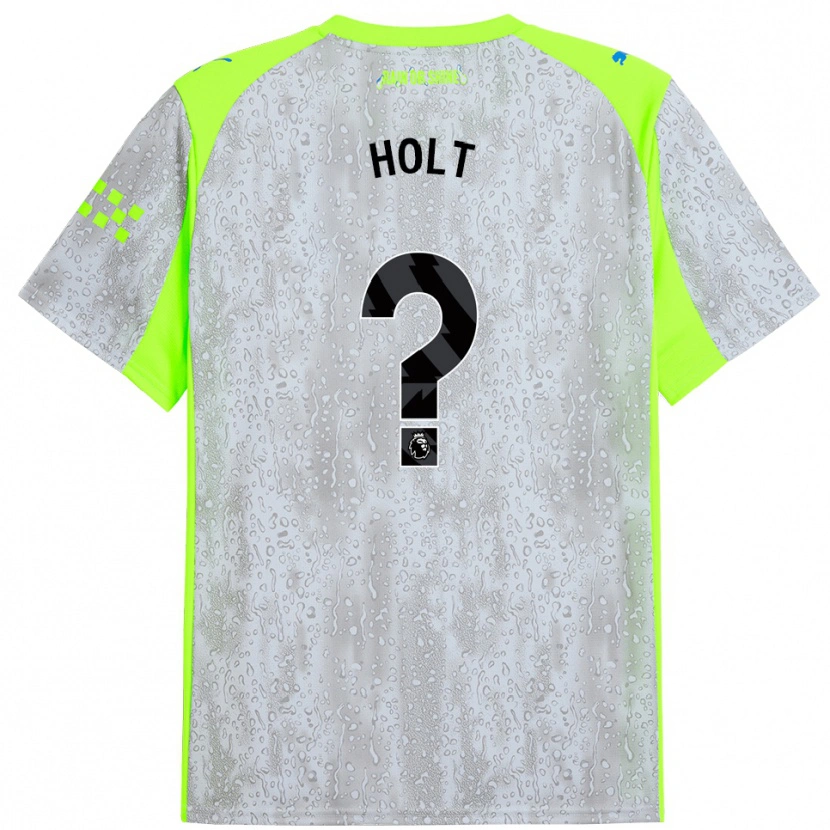 DanxenキッズCharlie Holt#0グレー イエローサードユニフォームシャツ2025/26ジャージーユニフォーム