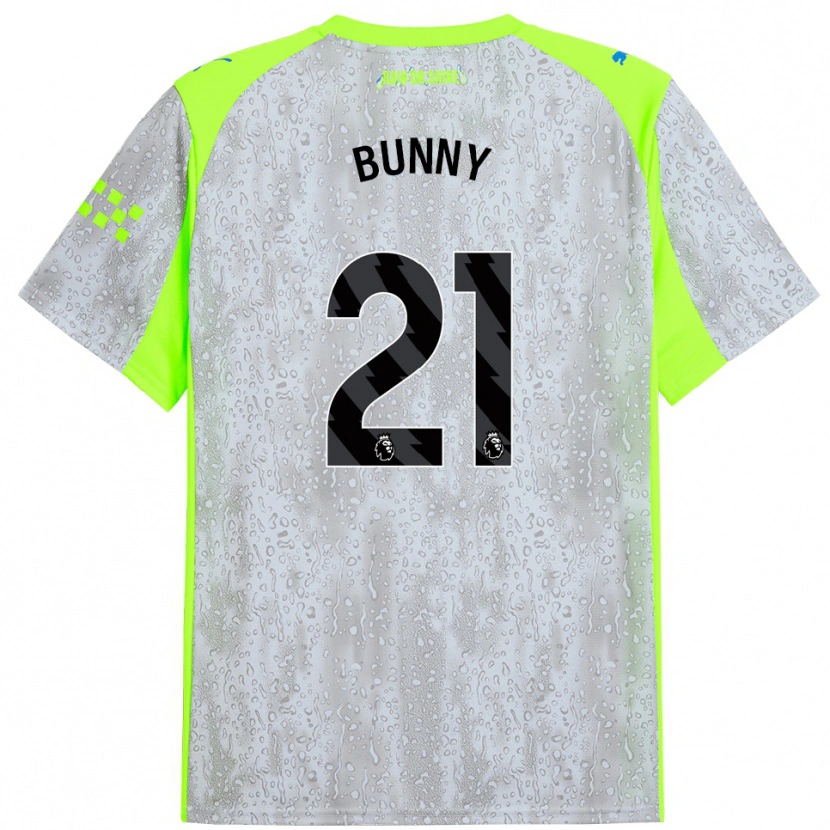 Danxenキッズカディジャ・ショー#21グレー イエローサードユニフォームシャツ2025/26ジャージーユニフォーム