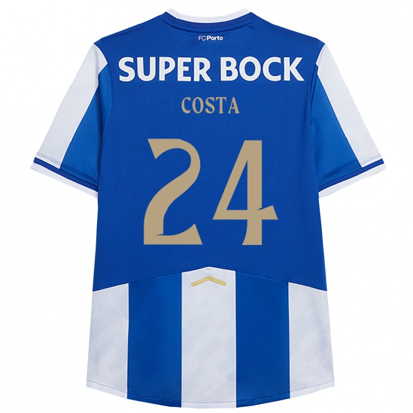 DanxenメンズJoão Costa#24ブルー ホワイトホームシャツ2025/26ジャージーユニフォーム
