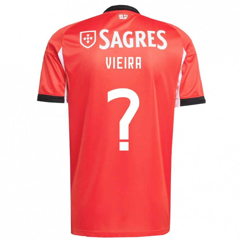 DanxenメンズMiguel Vieira#0レッド ホワイトホームシャツ2025/26ジャージーユニフォーム