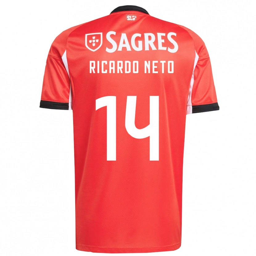 DanxenメンズRicardo Neto#14レッド ホワイトホームシャツ2025/26ジャージーユニフォーム