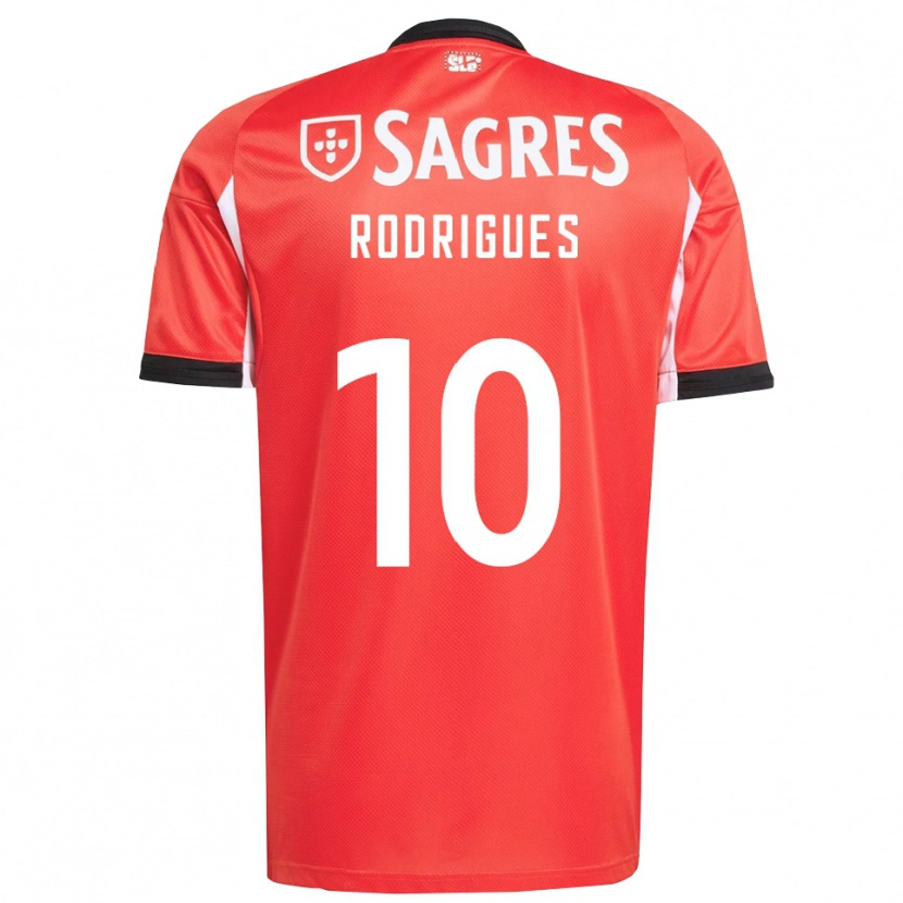 DanxenメンズTiago Rodrigues#10レッド ホワイトホームシャツ2025/26ジャージーユニフォーム