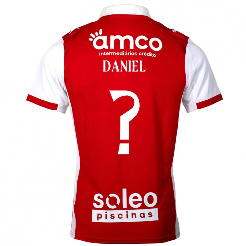 DanxenメンズPaulo Daniel#0レッド ホワイトホームシャツ2025/26ジャージーユニフォーム