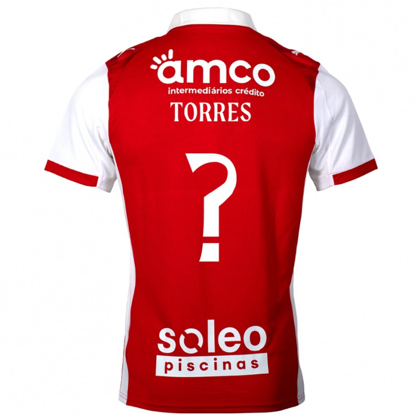 DanxenメンズMarco Torres#0レッド ホワイトホームシャツ2025/26ジャージーユニフォーム