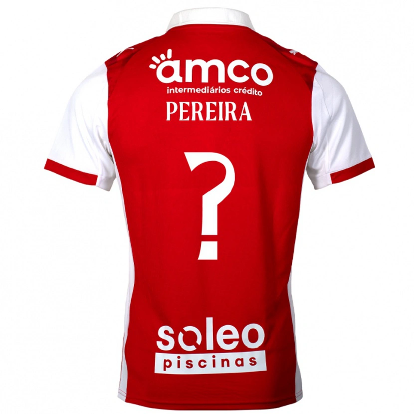 DanxenメンズMartim Pereira#0レッド ホワイトホームシャツ2025/26ジャージーユニフォーム