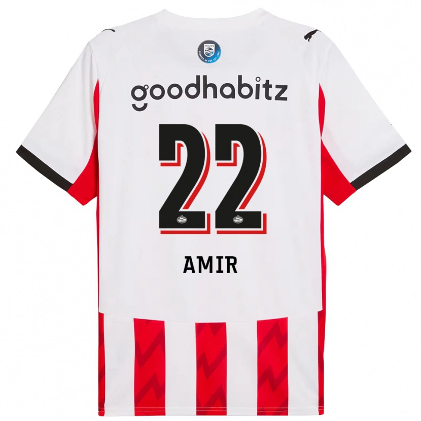 DanxenメンズAmir Al-Anany#22レッド ホワイトホームシャツ2025/26ジャージーユニフォーム