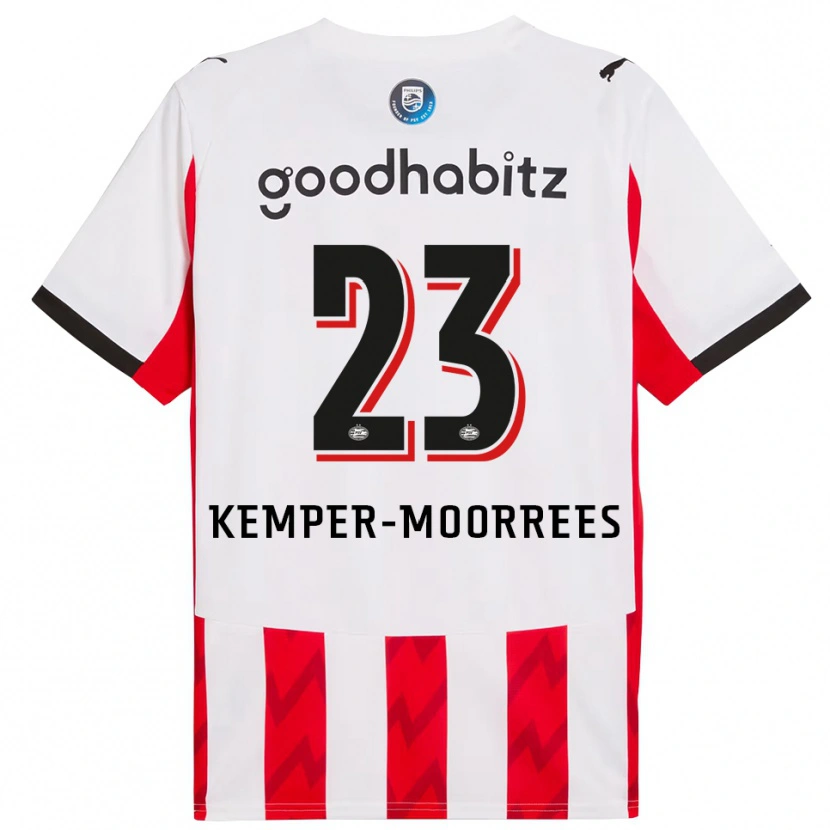 DanxenメンズMyrthe Kemper-Moorrees#23レッド ホワイトホームシャツ2025/26ジャージーユニフォーム