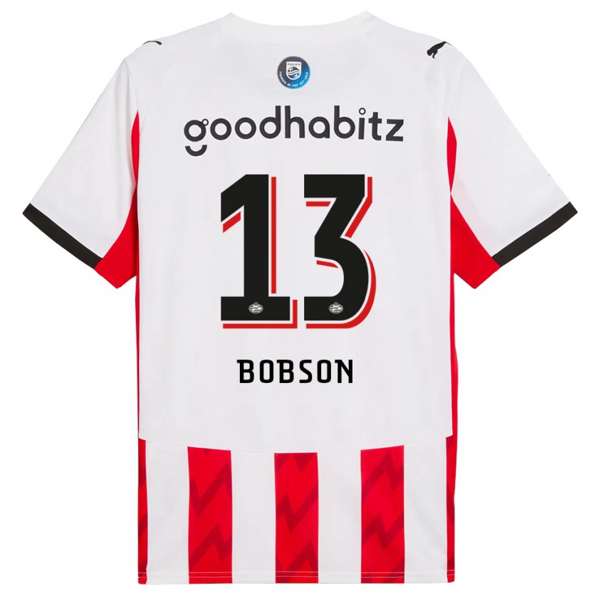 DanxenメンズErsien Bobson#13レッド ホワイトホームシャツ2025/26ジャージーユニフォーム