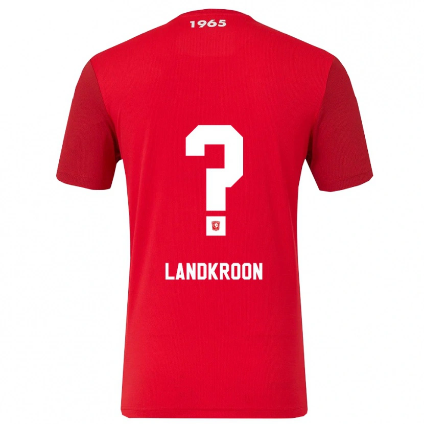 DanxenメンズKick Landkroon#0レッド ホワイトホームシャツ2025/26ジャージーユニフォーム