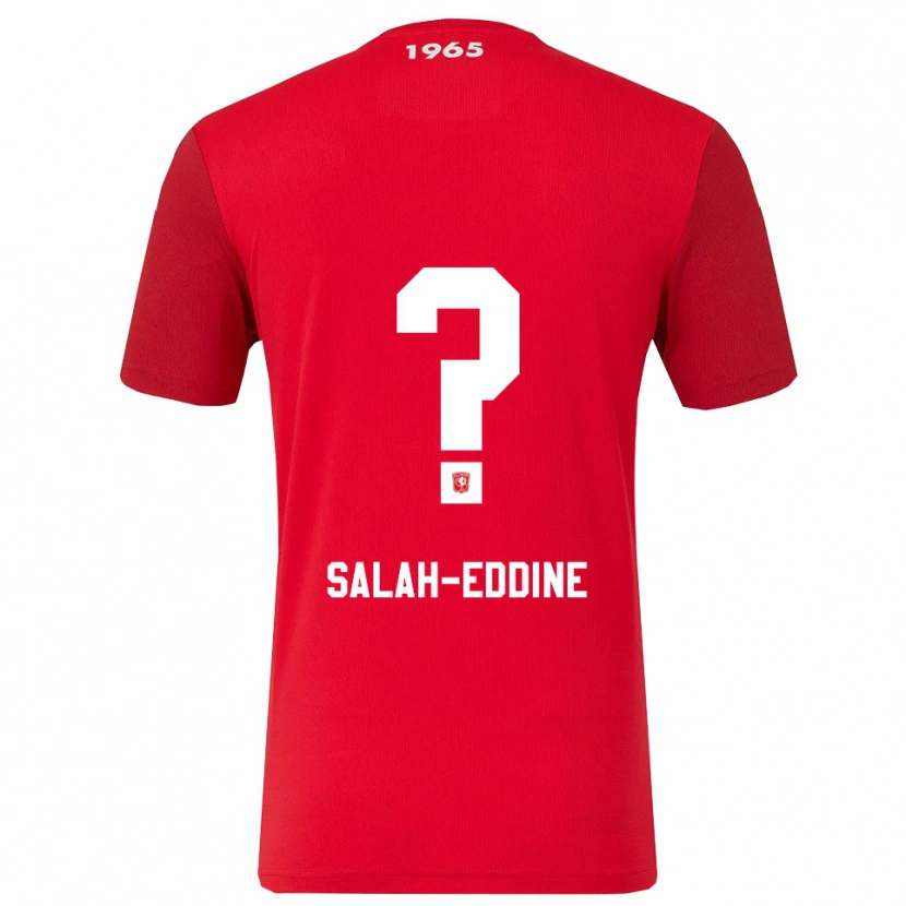DanxenメンズIbrahim Salah-Eddine#0レッド ホワイトホームシャツ2025/26ジャージーユニフォーム